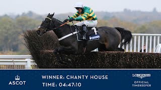 Chantry House Wins The Ascot Racecourse Supports Safer Gambling Week Novices Chase [upl. by Yetnruoc578]