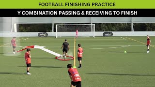 Y Combination Passing amp Receiving To Finish Football Practice [upl. by Ietta]