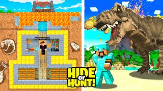 100 Players Compete in a Minecraft JURASSIC Hide or Hunt [upl. by Fording]