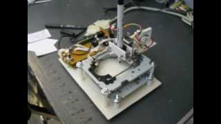 Mini Desktop Plotter Made From CDFloppy Drives [upl. by Clarey183]