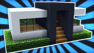 ✔ Como hacer una Pequeña CASA MODERNA en Minecraft Survival FACIL Y RAPIDO [upl. by Billmyre844]