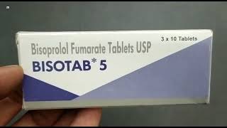 Bisotab 5 Tablet  Bisoprolol Fumarate Tablets Usp Uses  Bisotab 5mg Tablet Uses Side effects Dose [upl. by Einnal]