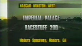 1996 NASCAR Winston West Series Imperial Palace  Racestuff 200 At Madera Speedway [upl. by Dutchman]