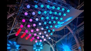 Kinetic Sphere Show  European Researchers’ Night in Bratislava 2017 [upl. by Zerep]