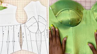 HOW TO DRAFT A CORSET PATTERN diycorsetpattern [upl. by Adigirb463]