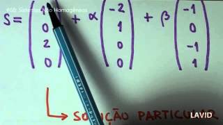 Álgebra Matricial  08  Sistemas Não Homogêneos [upl. by Nnyltiak]