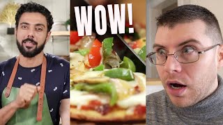 Pro Chef Reacts Chef Ranveer Brars TAWA PIZZA [upl. by Cull]