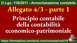 Armonizzazione DLgs 1182011  Allegato 43  Contabilità economicopatrimoniale 1892024 [upl. by Cece]