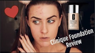 Product Review Clinique Even Better foundation for acne coverage amp acne prone skin [upl. by Proudfoot]