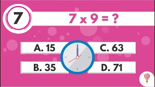 Tablas de Multiplicar Test Trivia Quiz para niños [upl. by Aicenav532]