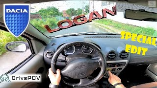 SPECIAL EDIT Dacia Logan 14MPI  POV TEST DRIVE ACCELERATION TOP SPEED CITY DRIVE  DrivePOV [upl. by Candace]