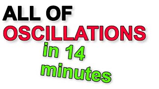 A Level Physics Revision All of Oscillations in under 15 minutes [upl. by Enirac]