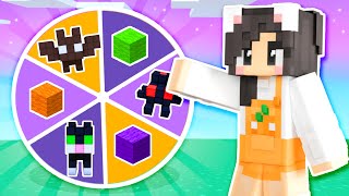 💜Wheel Spin Decides My Minecraft HALLOWEEN House [upl. by Comfort268]