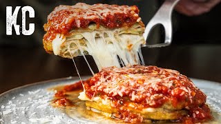 How to make EGGPLANT PARMESAN at home a seriously easy method [upl. by Nnaeiluj408]