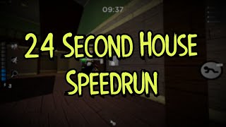 Beating House in 24 Seconds  Roblox Piggy Speedrun Former World Record [upl. by Yruok439]