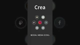 Social Media Animation HTML CSS smooth animation and transition viralshorts india [upl. by Brunk88]