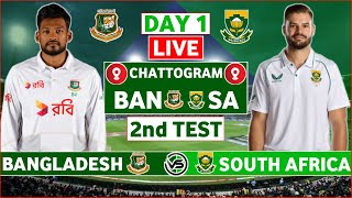 Bangladesh vs South Africa 2nd Test Live Scores  BAN vs SA 2nd Test Day 1 Live Scores amp Commentary [upl. by Harat919]