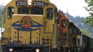 HD Rare 5 engine freight train PW 2303 42909 [upl. by Zetrac722]