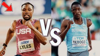 Noah Lyles VS Letsile Tebogo Mens 200m Semifinal Showdown  Paris Olympic Games 2024 [upl. by Ahsinyd]