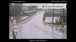 Hawkesbury River flooding time lapse – April 2024 [upl. by Lillian]