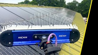 Cleaning 68 Solar Panel With The Radial Rocker Plus A Dodgy Conservatory Roof [upl. by Alset911]