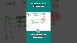 Lesch Nyhan Syndrome for USMLE Step 1  mnemonic shorts [upl. by Ynohtnanhoj190]