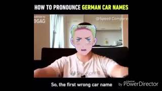 How To Pronounce German Car Names [upl. by Audra]