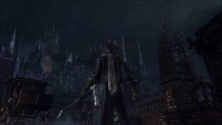 Bloodborne  Central Yharnam Ambiance footsteps and bell tower white noise relaxation [upl. by Atnovart832]