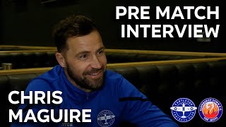 INTERVIEW  Chris Maguire PreAldershot Town  Isuzu FA Trophy [upl. by Rahcir295]