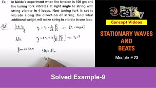 Class 11 Physics  Stationary Waves amp Beats  23 Solved Example9 on Superposition of Waves [upl. by Mcgurn]