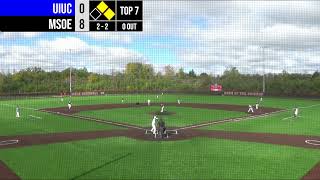 MSOE D2 CLUB BASEBALL Vs UNIVERSITY OF ILLINOIS GAME 3 [upl. by Leirej255]