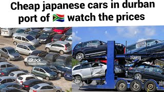 Cheap cars from japan in durban safrica watch the price of each car [upl. by Heise]