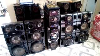 1870 watts RMS de Som Sony MHC GTR 88 e MHC GTX 888 7701100 watts [upl. by Ahrat]