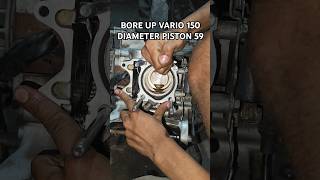 Proses penataan blok di vario 150 up spek diameter piston 59 racing balapmotor [upl. by Kcirdneked9]