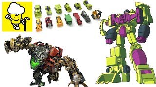 Different Devastator G1 and movie transformer toys ランスフォーマー 變形金剛 [upl. by Enilorak234]