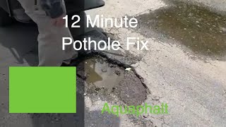 How to Fix a Pothole  Stoneyard® Aquaphalt 12 Minute Solution Water Activated [upl. by Vivia]