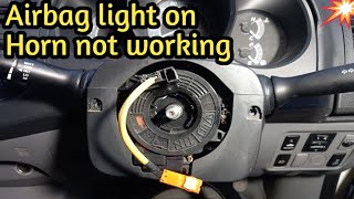 How to Replace a Clock Spring airbag light amp horn not working [upl. by Tneicniv]