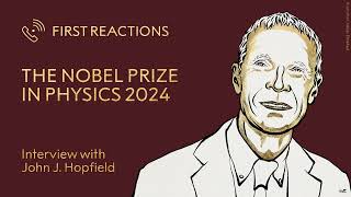 First Reactions  John Hopfield Nobel Prize in Physics 2024  Telephone interview [upl. by Namielus]