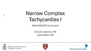 Session 4 Narrow Complex Tachycardia 1 [upl. by Bonis634]