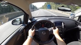 Opel Astra J Sports Tourer 13 CDTI 2011 on German Autobahn  POV Top Speed Drive [upl. by Eustazio582]