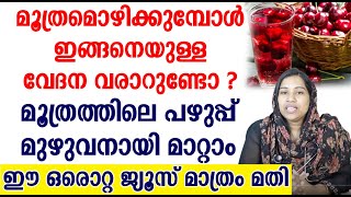 മൂത്രത്തിലെ പഴുപ്പ് മുഴുവനായി മാറ്റാം ഈ ഒരൊറ്റ ജ്യൂസ് മാത്രം മതി [upl. by Navar]