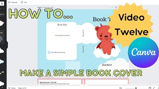 Canva book cover tutorial How to create a simple childrens book cover in canva Video 12 canva [upl. by Diann]