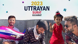 Uttarayan 2023 Vlog  kite festival  Surat city  gujarati vlogger  hasti chavda [upl. by Mientao]