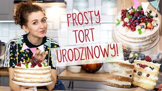 Prosty TORT urodzinowy z owocami Zobacz jak przygotować perfekcyjny biszkopt Z nami Ci się uda [upl. by Conners]