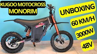 KUKOO MOTOCROSS ÉLECTRIQUE 60 KMH 3000W BY MONORIM DIRT KUKIRIN EMOTO WISH007 [upl. by Paresh]