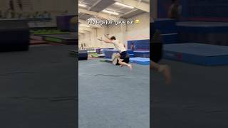 My legs said “nope” 😂 gymnast gymnastics olympics sports fail fails olympic fail fails d1 [upl. by Dennett]