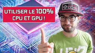 UTILISER LE 100 DU PROCESSEUR ET DE LA CARTE GRAPHIQUE  THERMAL THROTTLING ET UNDERVOLT [upl. by Doscher]