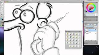 Illustrator Cartoon Inking amp Coloring Techniques  Sample Video 02 [upl. by Soilissav]