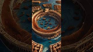 Epic Ship Showdown in the Ancient Roman Colosseum history romanempire colosseum [upl. by Orvil]