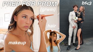 SENIOR PROM get ready with me 2023  vlog pure chaos [upl. by Cinderella]